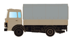 MiNis LC4830 - N - DAF 900 mit Pritsche/Plane - neutral